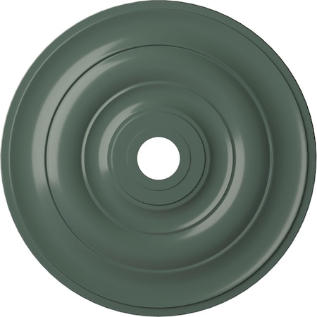 Ekena Millwork Jefferson Ceiling Medallion (Fits Canopies up to 5"), 26 1/2"OD x 3 5/8"ID x 1 1/2"P, Cloud Burst CM26JECBF